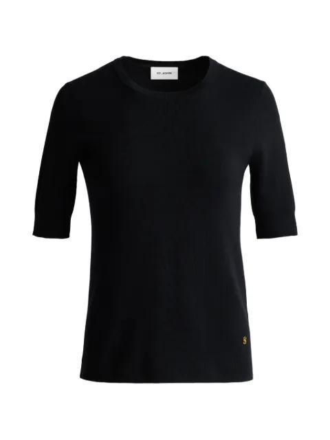 short sleeve cotton T-shirt by ST. JOHN