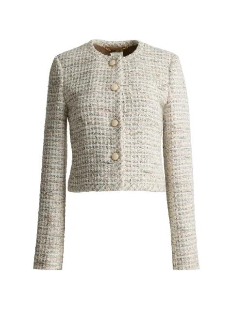 tweed button jacket by ST. JOHN