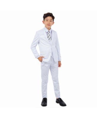 Big Boys White 5 PC Suits by STACY ADAMS
