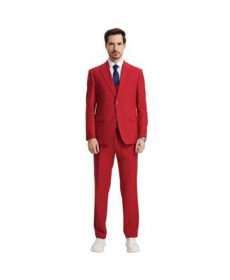 Men's Hybrid-Fit 3pc Notch Lapel Suit Set, Jacket Vest and Pants by STACY ADAMS
