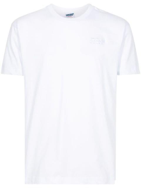 Stacked Logo "White Tonal" cotton T-shirt by STADIUM GOODS