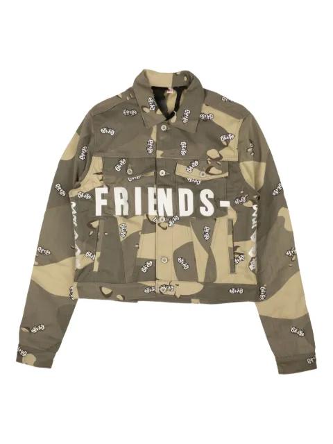 x Vlone "Camo" denim jacket by STADIUM
