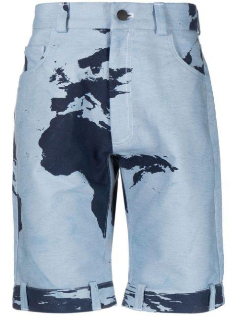 abstract-print Bermuda shorts by STAIN SHADE