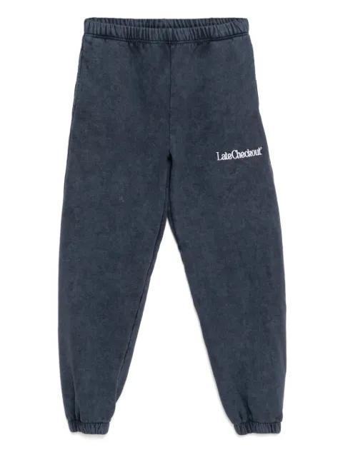 embroidered track pants by STAIN SHADE
