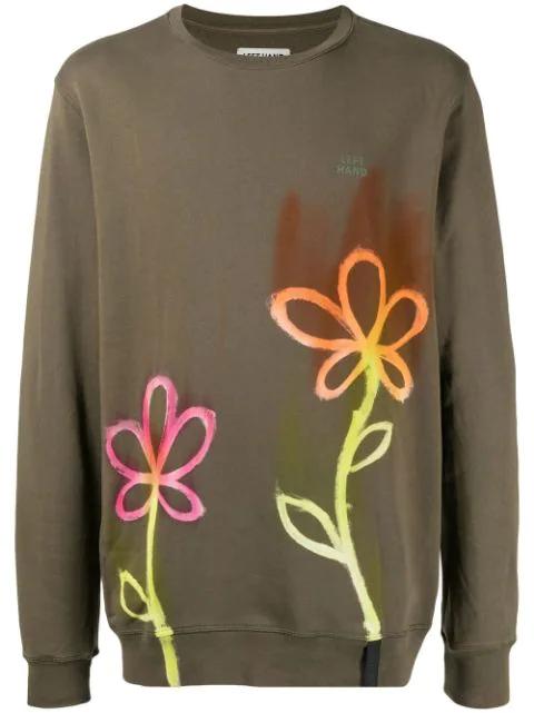graphic-print long-sleeve T-shirt by STAIN SHADE