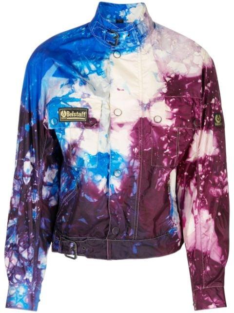 graphic-print patch-detail jacket by STAIN SHADE