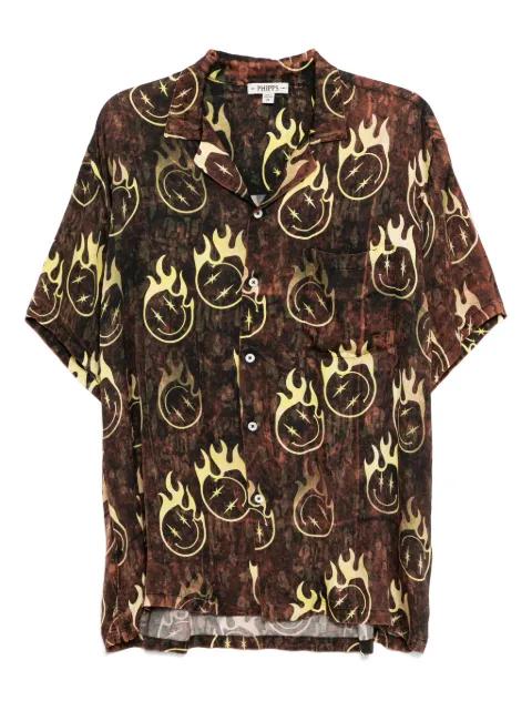 graphic-print shirt by STAIN SHADE
