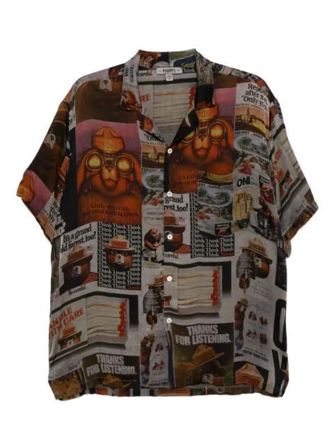 graphic-print shirt by STAIN SHADE