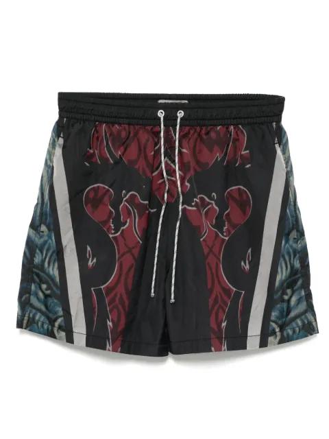 graphic-print swim shorts by STAIN SHADE