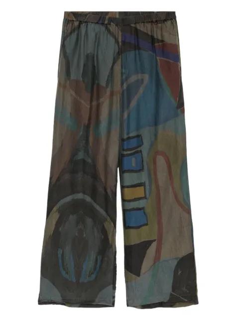 graphic-print trousers by STAIN SHADE
