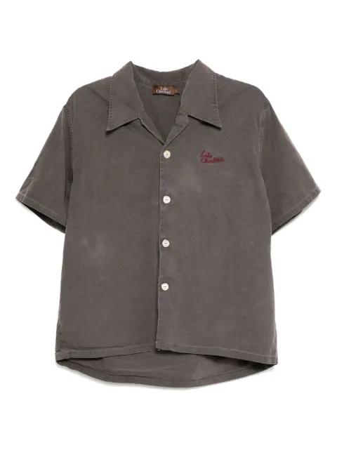 logo-embroidered shirt by STAIN SHADE