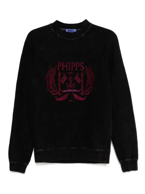 logo-embroidered sweatshirt by STAIN SHADE