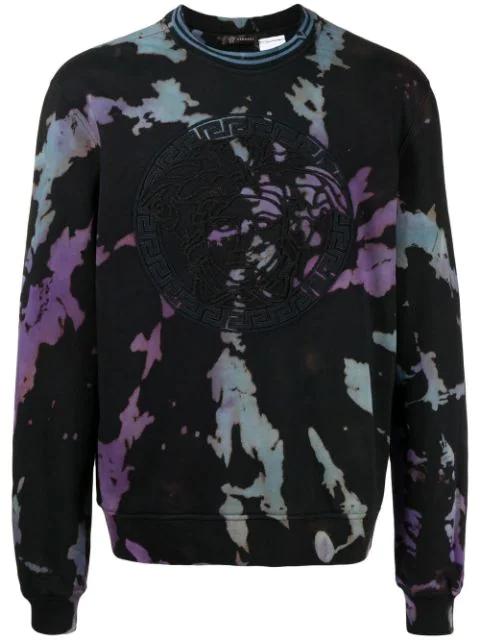logo tie-dye sweatshirt by STAIN SHADE
