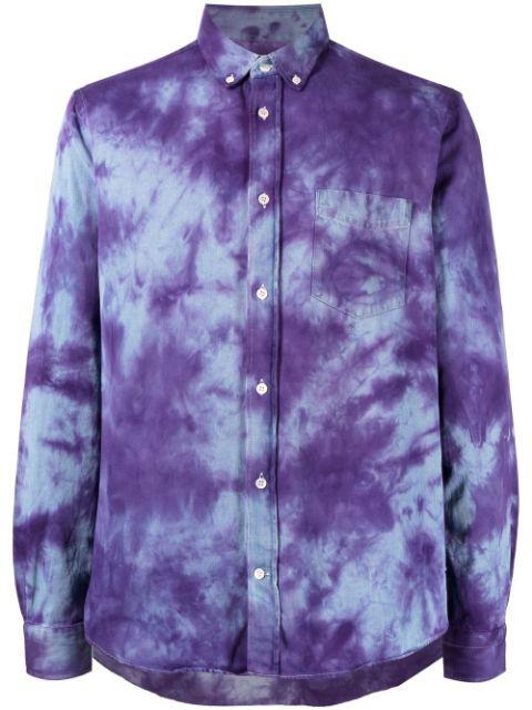 long-sleeve tie-dye shirt by STAIN SHADE