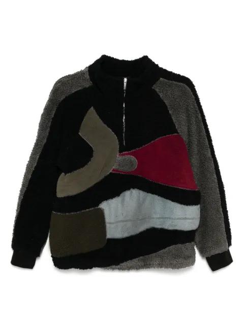 patchwork sweatshirt by STAIN SHADE
