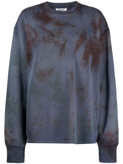 tie-dye print sweatshirt by STAIN SHADE