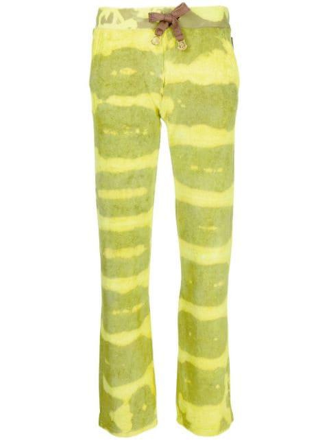 tie-dye print track pants by STAIN SHADE