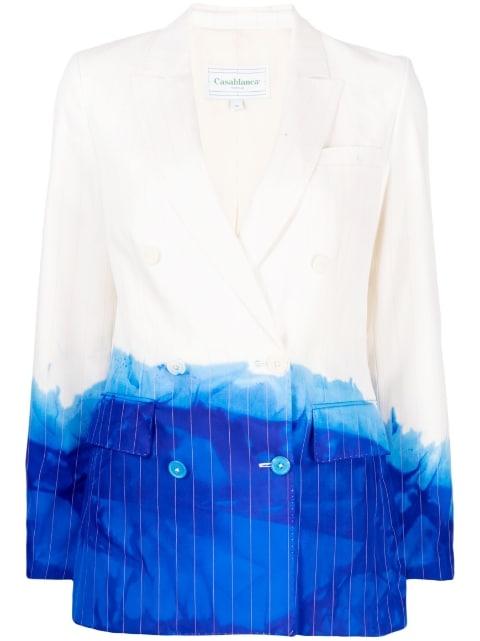 tie-dye wool blazer by STAIN SHADE