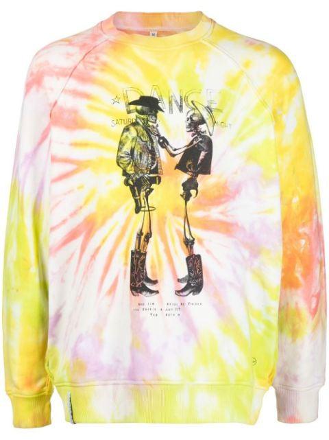 x Hiroshi Fujiwara tie-dye print sweatshirt by STAIN SHADE