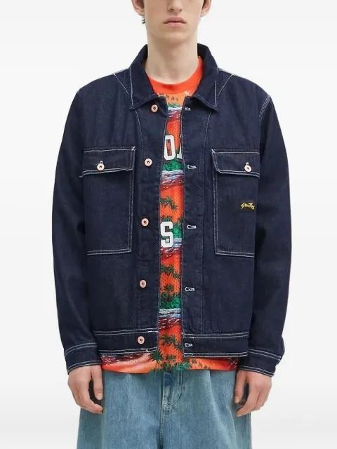 Coverall contrast-stitch denim jacket by STAN RAY