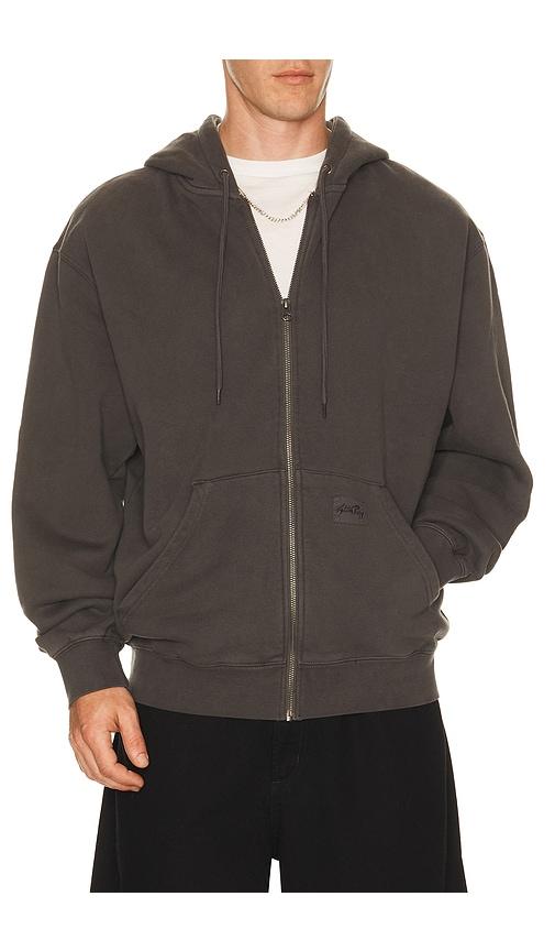 STAN RAY Patch Zip Hoodie in Black by STAN RAY