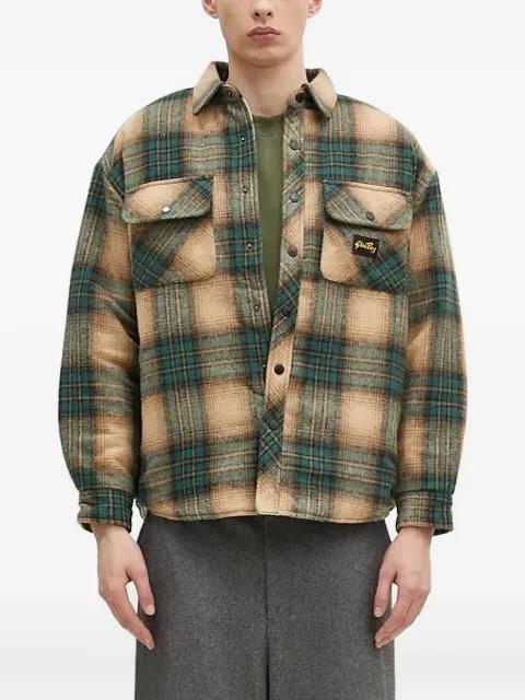 checked shirt jacket by STAN RAY