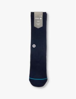 Icon logo-embroidered crew-length cotton-blend crew socks by STANCE