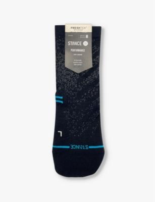 Run Light branded-print stretch-woven socks by STANCE