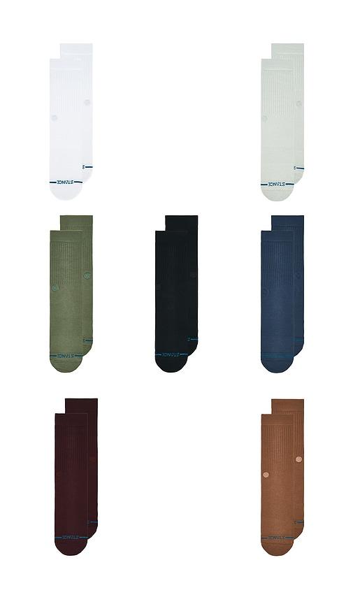 Stance 7 Days A Week Pack Socks in Multi by STANCE