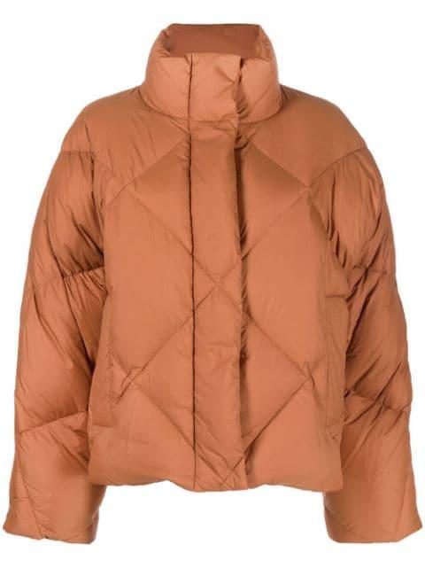Aina quilted down-filled jacket by STAND STUDIO