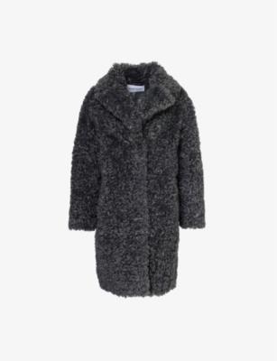 Camille cocoon faux-fur coat by STAND STUDIO