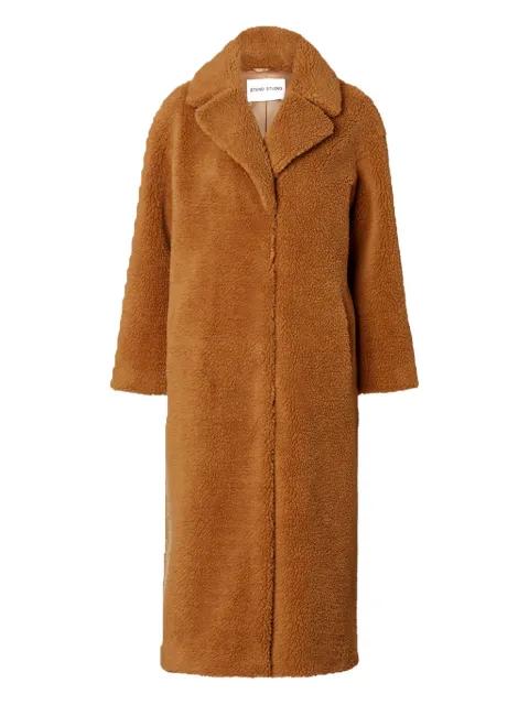 Camille fleece-textured coat by STAND STUDIO