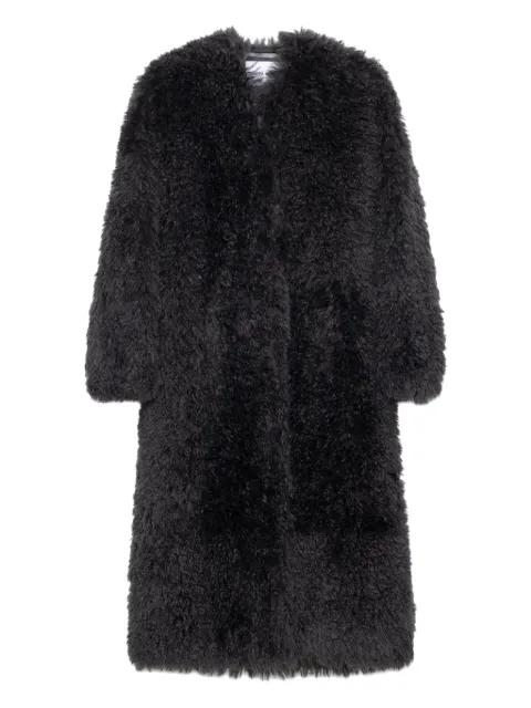 Carolina faux-fur coat by STAND STUDIO
