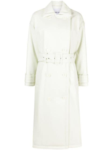 Emily double-breasted belted trench coat by STAND STUDIO