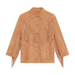 Estee fringe jacket by STAND STUDIO
