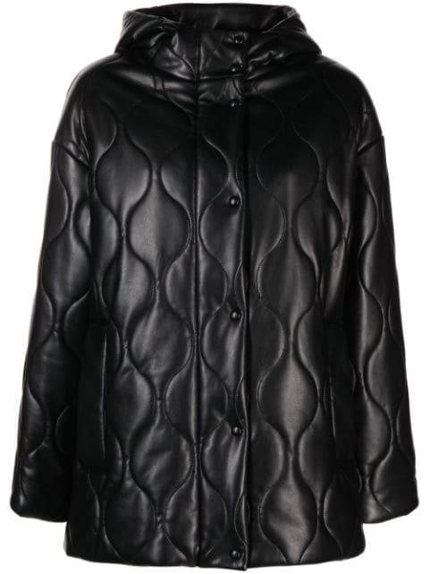 Everlee quilted faux-leather jacket by STAND STUDIO