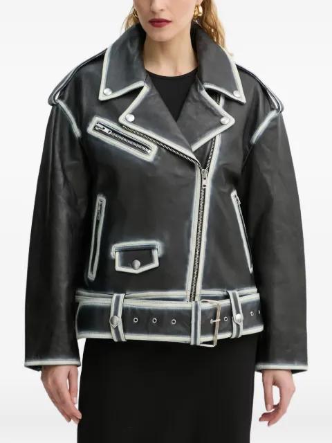 Irene belted jacket by STAND STUDIO