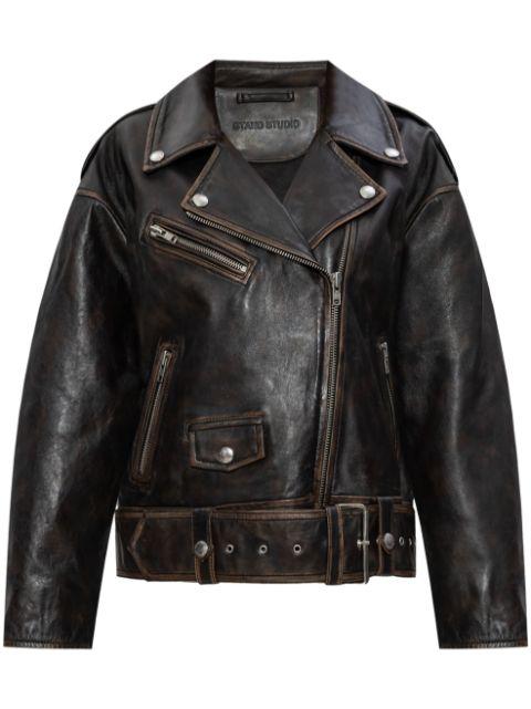 Isobelle biker jacket by STAND STUDIO