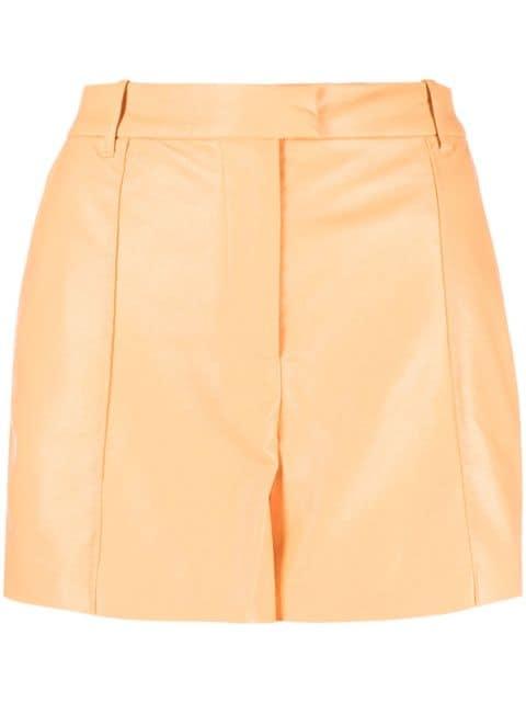 Kirsty faux-leather shorts by STAND STUDIO