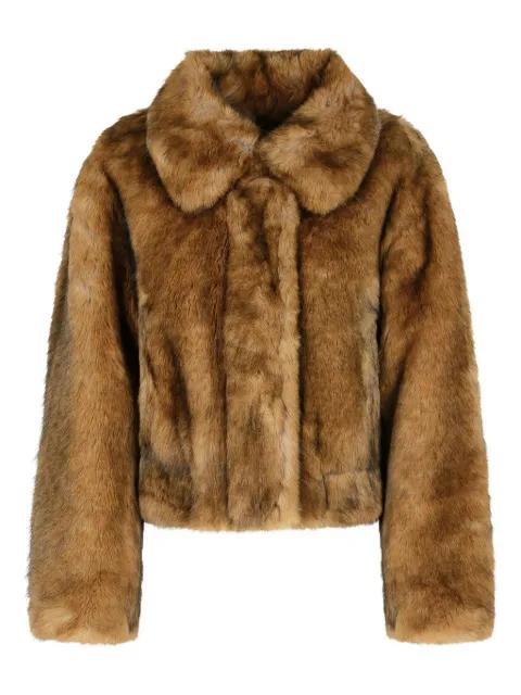 Lena faux-fur jacket by STAND STUDIO