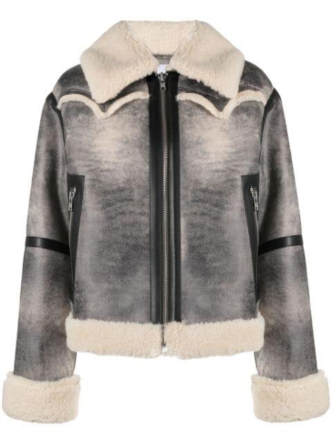 Lessie faux-shearling jacket by STAND STUDIO