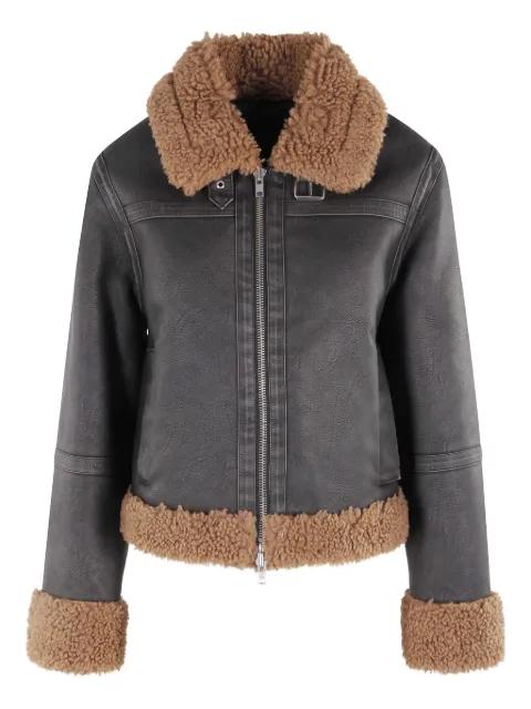 Lorelle faux-shearling jacket by STAND STUDIO