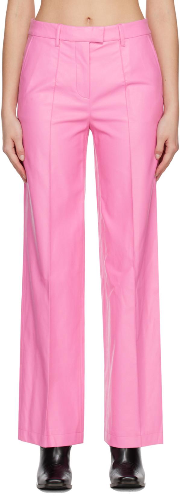 Pink Mable Trousers by STAND STUDIO