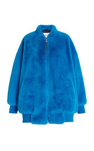 Stand Studio - Iman Faux Fur Bomber Jacket - Blue - EU 38 - Moda Operandi by STAND STUDIO Stand Studio - Iman Faux Fur Bomber Jacket - Blue - EU 38 - Moda Operandi by STAND STUDIO