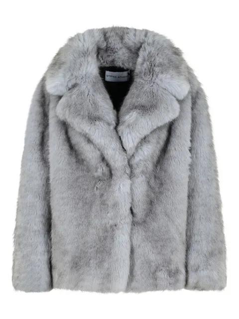 Valentina faux-fur jacket by STAND STUDIO