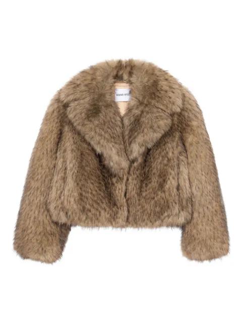 faux-fur jacket by STAND STUDIO