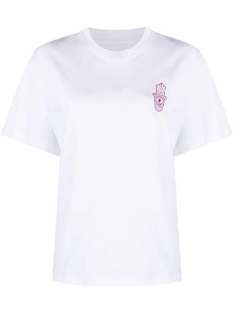 motif-print short-sleeve T-shirt by STAND STUDIO