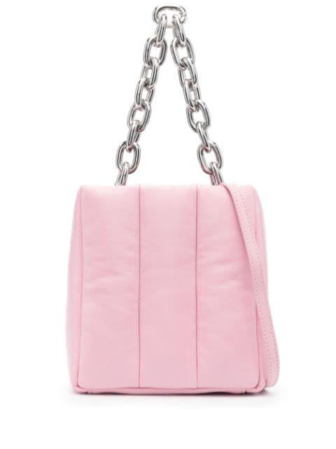 quilted chain-link tote bag by STAND STUDIO