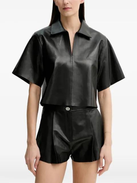 short-sleeve collared top by STAND STUDIO