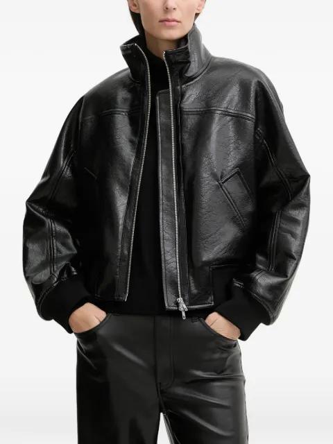 zip funnel-neck jacket by STAND STUDIO